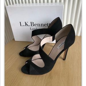 LK bennett Laura Heel suede
